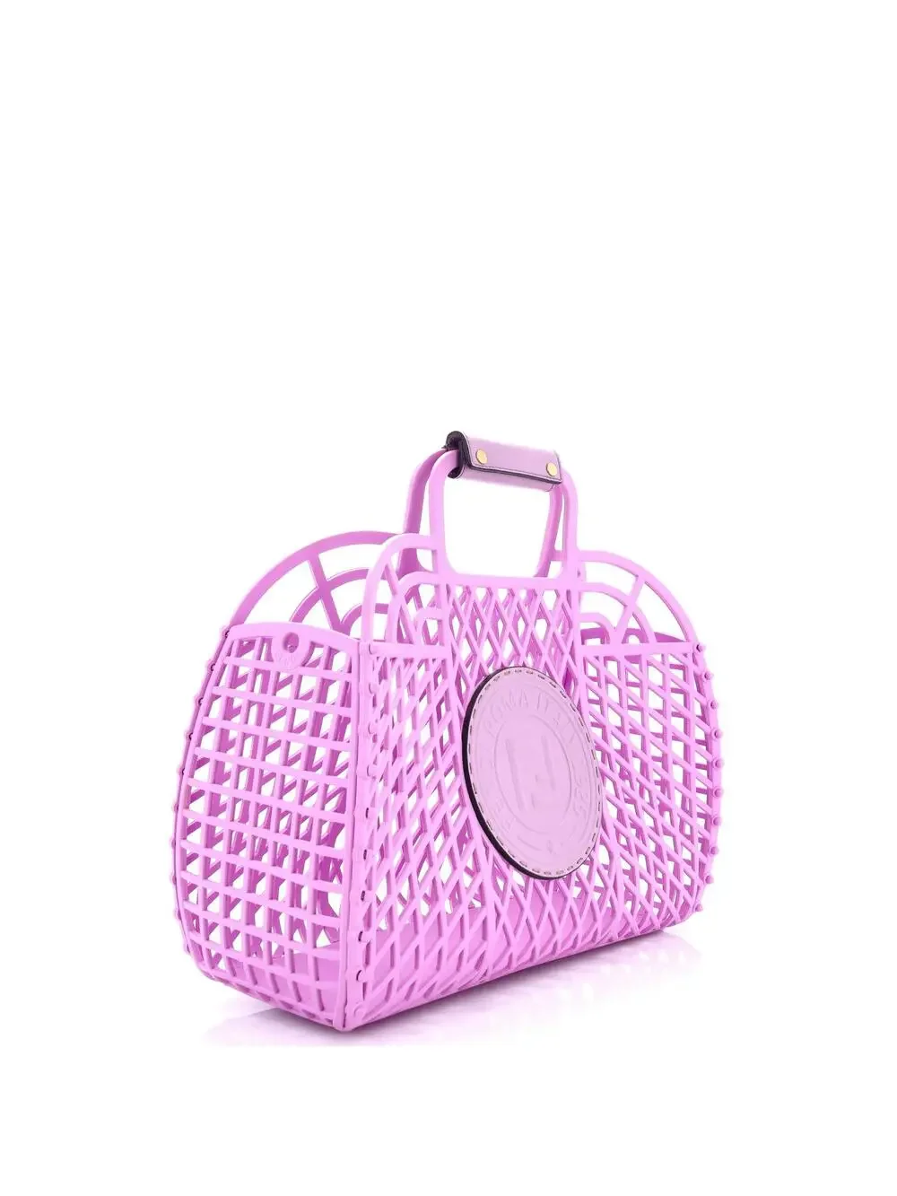 Fendi Ff Logo Stamp Basket Tote Pvc #322574F78B